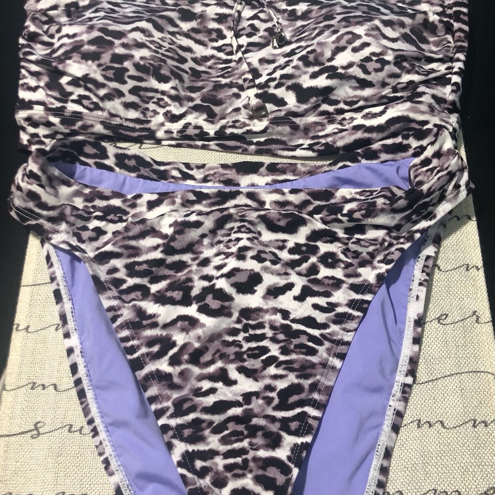BECCA Leopard Print Swim Set - Picture 5 of 5